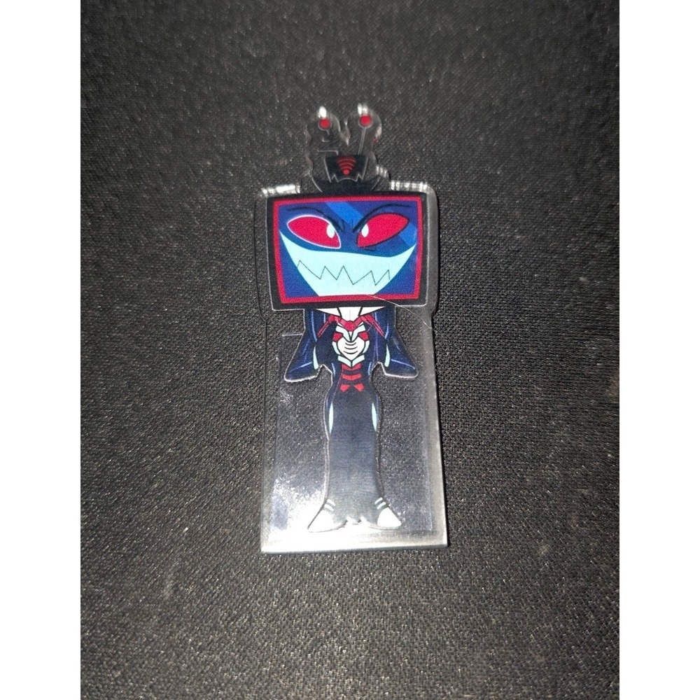 Vox Phone Peeker! Hazbin‎ Hotel Lucifer Acrylic Phone Computer Buddy NEW - Picture 4 of 5